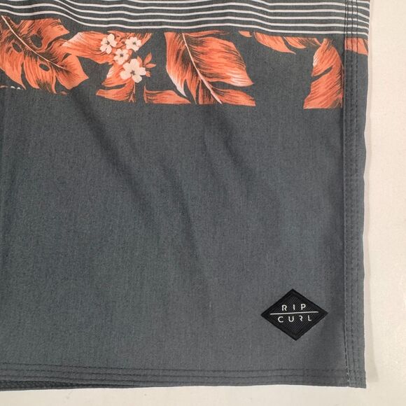 Rip Curl Mirage Board Shorts Men's 34 Floral Stripe Drawstring Beach Surf Swim - Picture 13 of 15